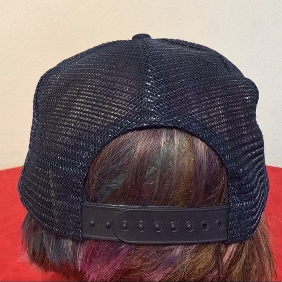 VINTAGE Centre Co. Grange Fair Blue Foam Hat Ball Cap Mesh Trucker SnapBack New! - Picture 4 of 6